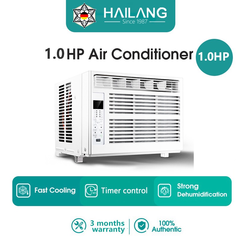 HAILANG Window Air Conditioner Digital LED Display Fast Cooling 1.0HP