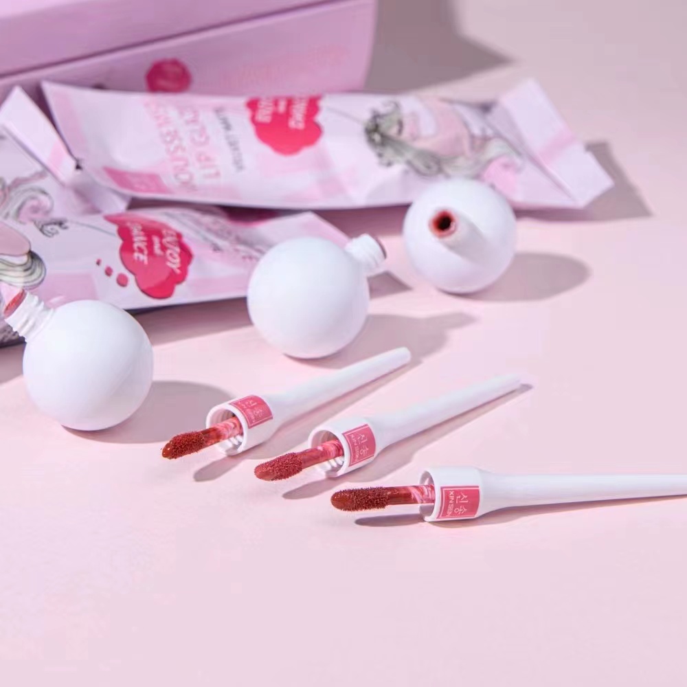 XINSON Lip tint Warterproof Longlasting Lip tint Set 6 Colores Lollipop Lip Gloss Beauty Makeup