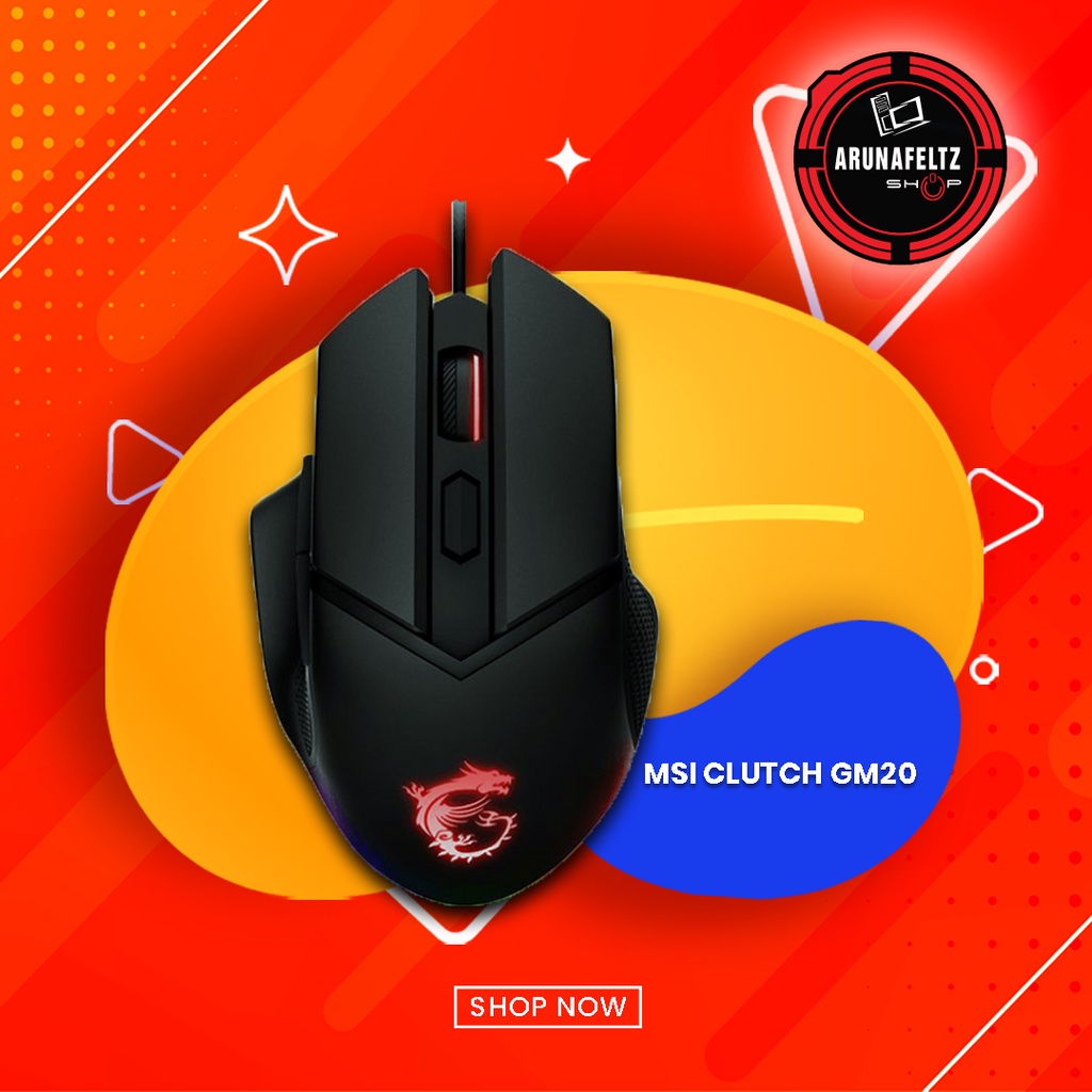 MSI CLUTCH GM20 Gaming Mouse Shopee Philippines