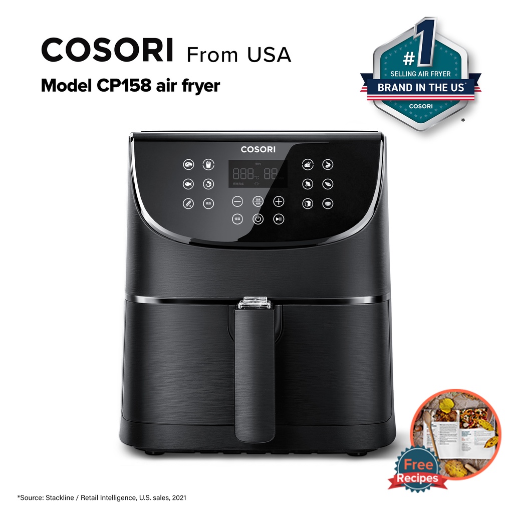 Cosori 5.5L (5.8 Quart) Pro Air Fryer CP158AF (Black) Shopee Philippines