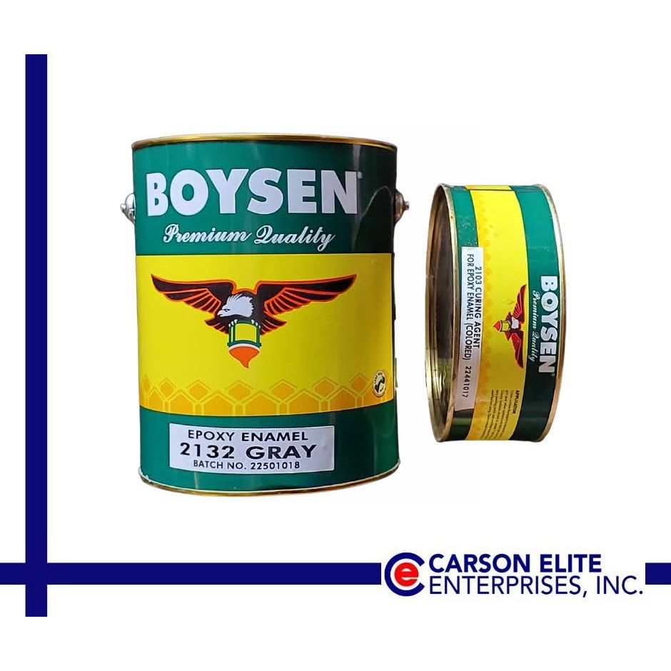 BOYSEN Epoxy Enamel - B-2132 Gray with Curing Agent B-2103 - 4 Liters ...