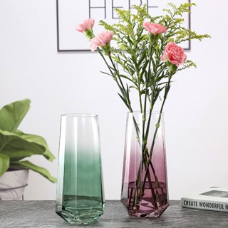 Light luxury Phnom Penh Stained Glass Vase Transparent Lily Rose Flower Arrangement Hydroponic Nordi #7