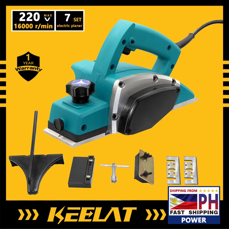 KEELAT Electric Wood Planer 850W Woodworking Planer Tool Circular Saw