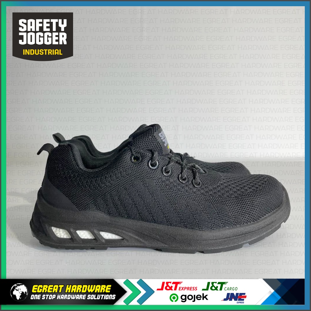 Safety Jogger Shoes Model Fitz Black S1P SRC Toecap Steel Cap Shopee