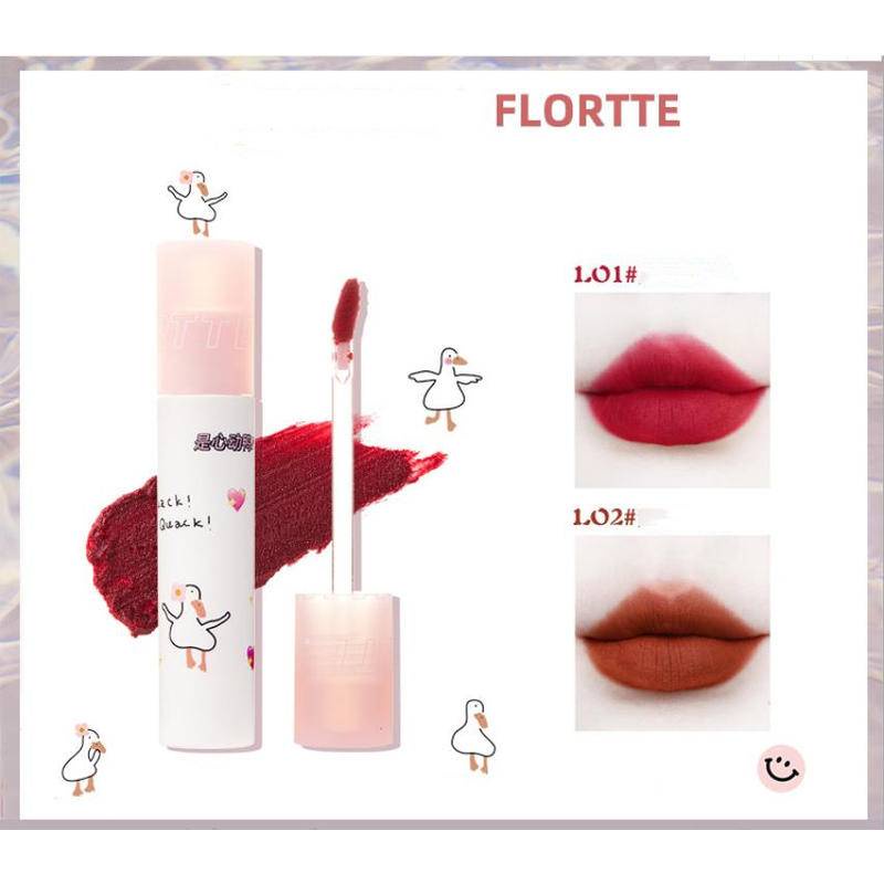 FLORTTE Beauty Quack! Quack! Matte Lip Mud Air Lipstick Lip Tint Long