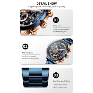 CURREN Business Men Watch Luxury Brand Stainless Steel Wrist Watch Chronograph Army Military Quartz #4