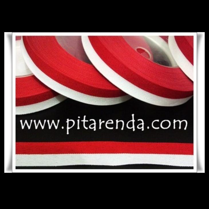 PUTIH MERAH Gpita12 Red And White Flag Tape 1.2 Cm (Per Roll) Shopee Philippines