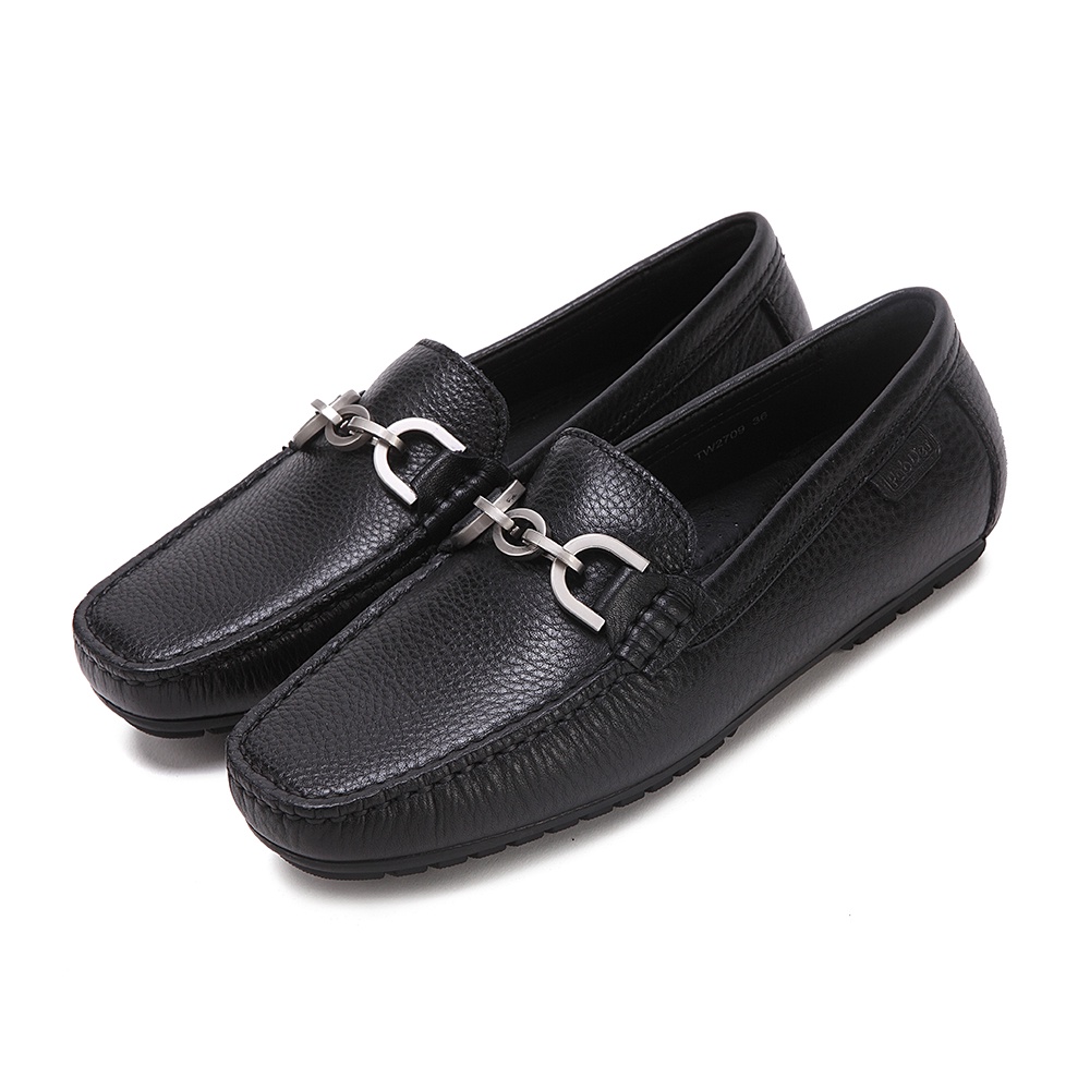 Pabder Ladies Loafer With Metallic Chain TW2709 Black Shopee Philippines