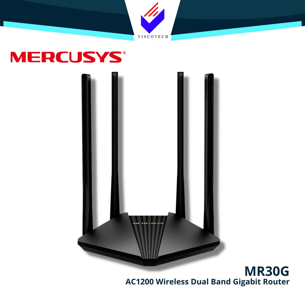 Mercusys MR30G AC1200 Wireless Dual Band Gigabit Router | Shopee ...