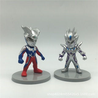 10pcs/lot 5CM Anime Ultraman Figure Toys Jack Tiga Seven Orb Geed Belial Anime Model Toys Gifts #5
