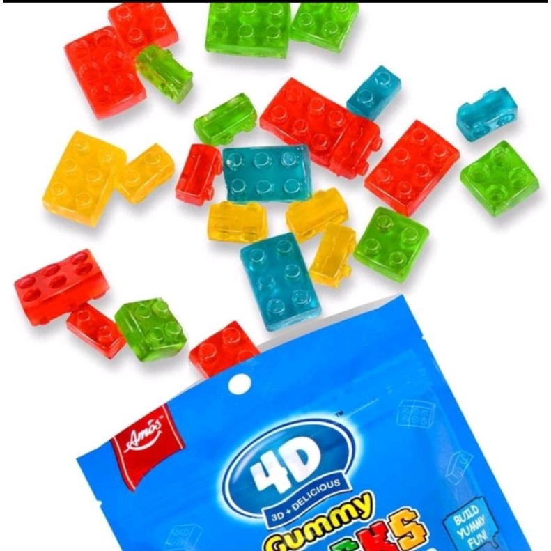 4D Blocks Amos Gummy Jelly Lego Craft Candy 72gr Shopee Philippines