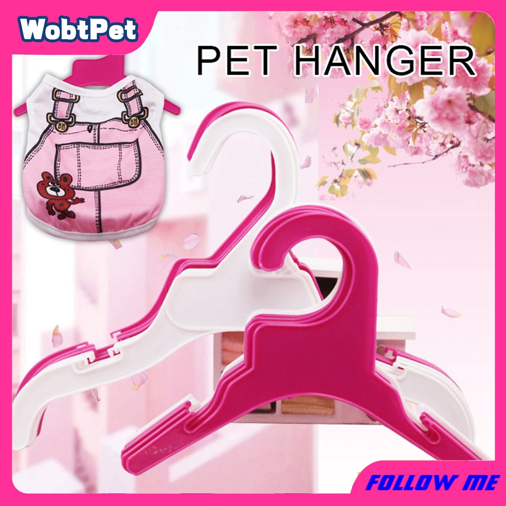【WD】10Pcs Plastic Dog Puppy Cat Clothes Hanger Rack Storage Organizer Pet Supplies #1