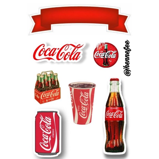 Coca Cola Printed Cake Topper Shopee Philippines
