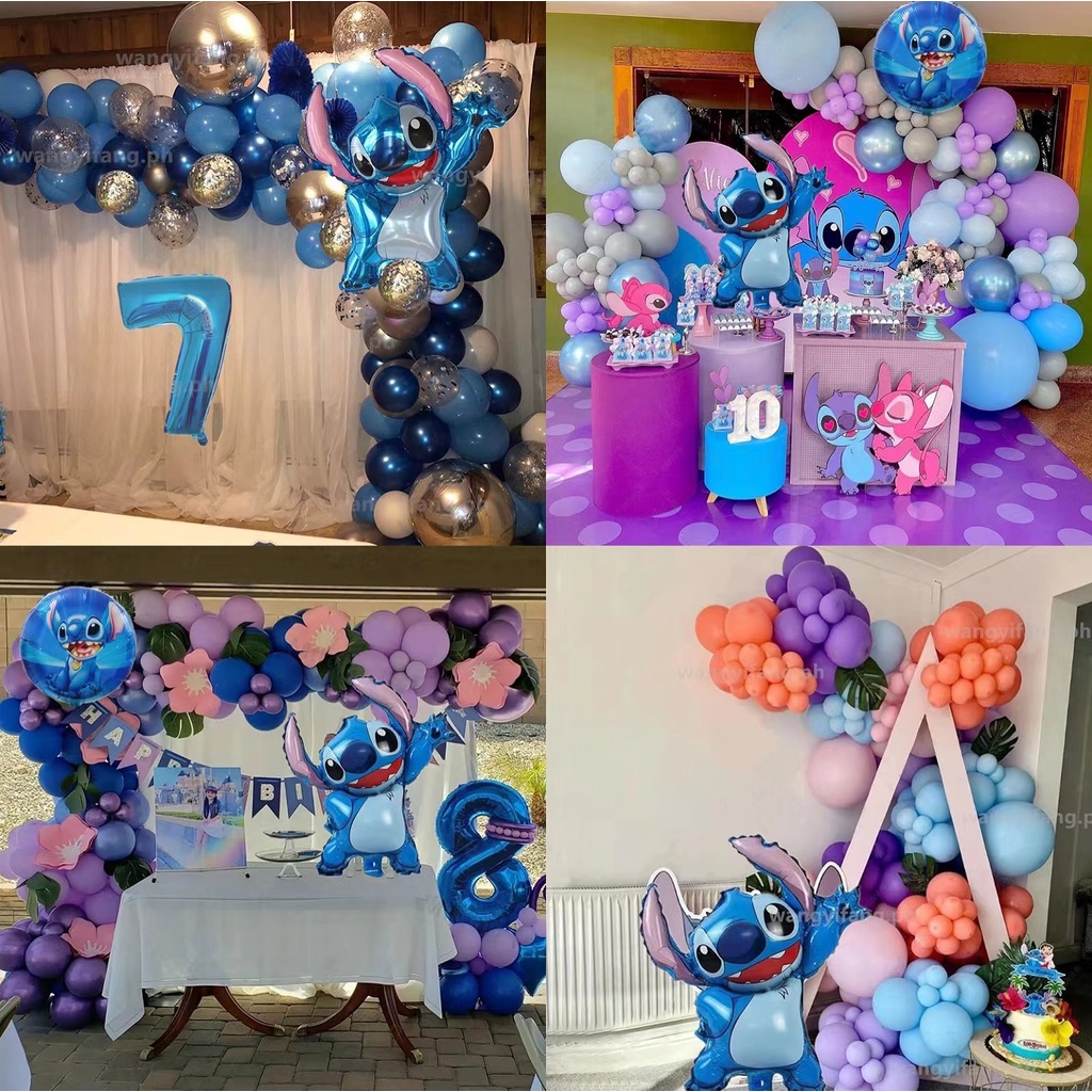 95pcs/set Lilo Stitch Theme Party Decoration Lilo Balloon Baby Shower ...