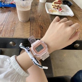 ﺴTransparent Fashion Square Dial Digital Watch Multifunctional Unisex Watches Relo for Men Women #7