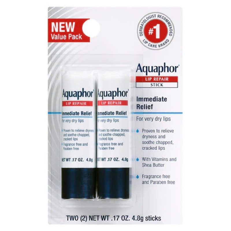 Brandnew Authentic Aquaphor Lip Repair Stick Immediate Relief 4.8g ...