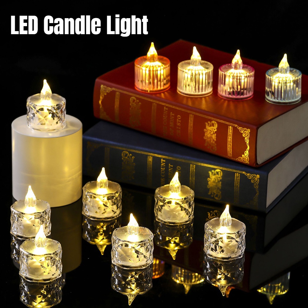 Christmas Decorative LED Candle Lamp / Flameless Candle Lights Rose