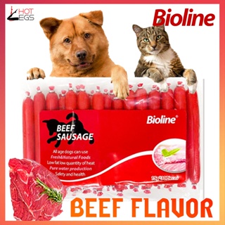 Bioline Sausage Dog Treat 15g Pet Dog Sausage Cat Sausage Pet Snack (30pcs/1 Pack)
