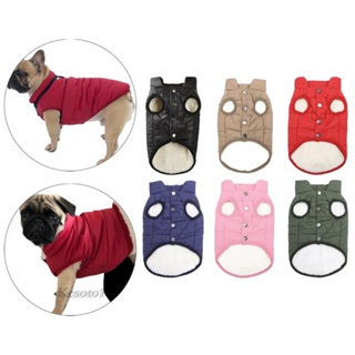 [Kesoto1] Warm Dog Clothes Fleece Clothing Lightweight Winter Jacket for Pet Supplies