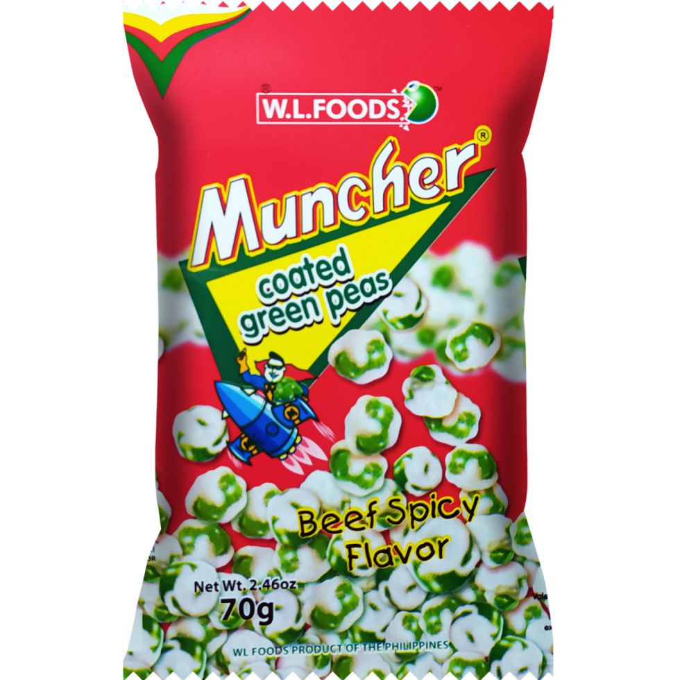 Wl Foods Muncher Coated Green Peas Beef Sipcy Flavor 70g Shopee
