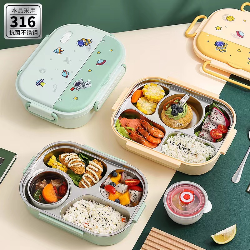 316 Stainless Steel Thermal Lunch Box Cute Kawaii Lunch Box Kids Lunch ...