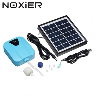 NOXIER Solar Powered Dc Charging Oxygenator Water Oxygen Pump Pond Aerator