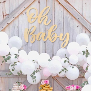 PATIMATE Oh Baby Wall Sticker It's A Boy Girl Baby Shower Decoration 1st Birthday Party Decor Kids B #2