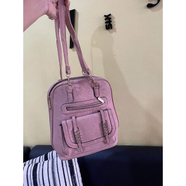 Preloved Original Belladonna Bag 2 in 1 Sling Bag and Backpack | Shopee ...
