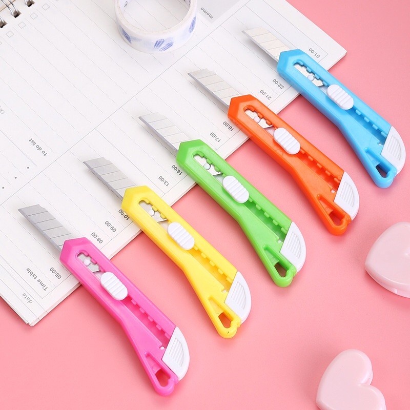 12pcs Mini Cutter knife Parcel Art Cutter Stationary Office School