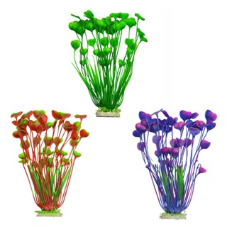 C1FA Artificial Plastic Plants Tall Aquarium Decor Safe Fish Tank Decoration Ornament E@w1 #6