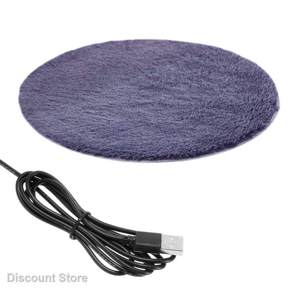 ﹊Winter Pet Electric Heating Pad Blanket Dog Cat Electric Heating Bed Plush Mat USB Charging Sleepi
