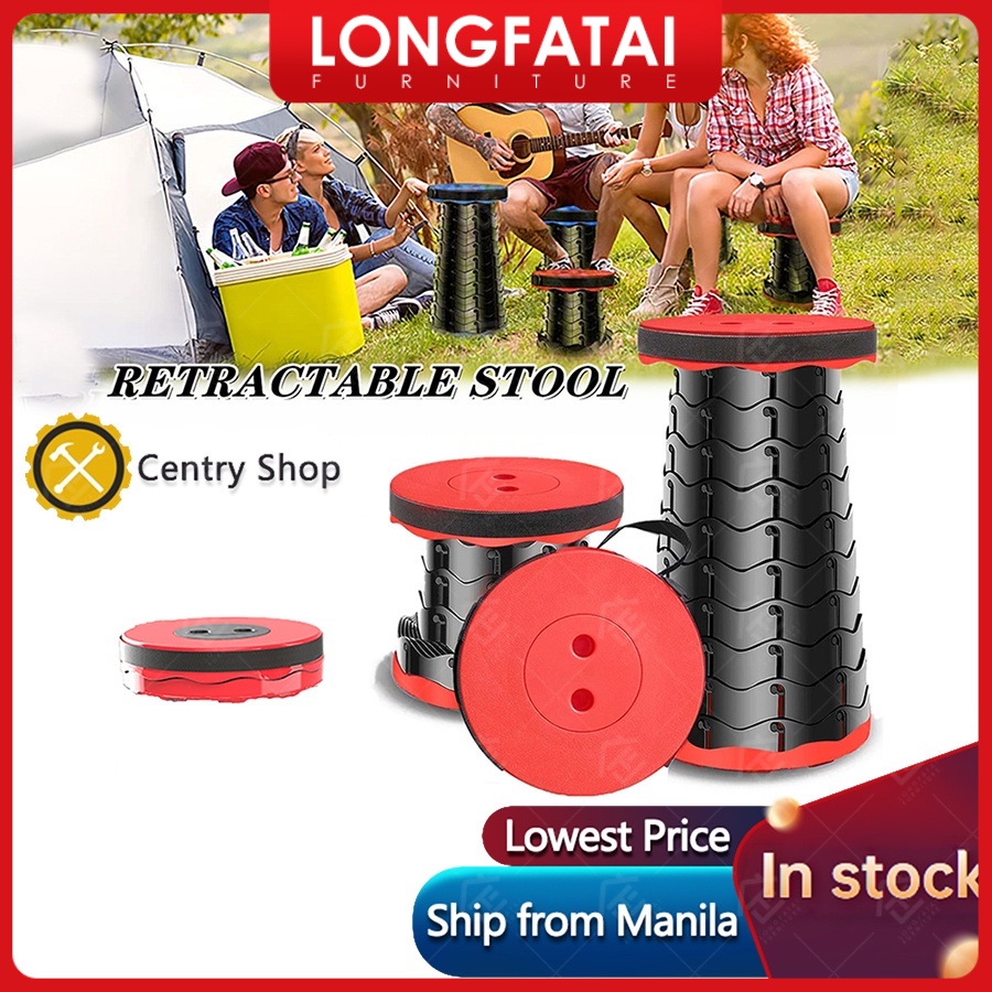 【longfatai】Outdoor Portable Chair Folding Camping Chair Fishing