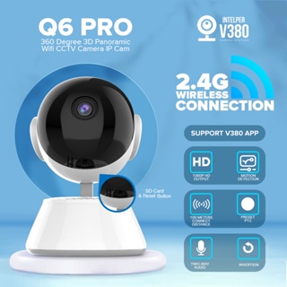 V380 Q6 Pro CCTV Camera Wifi Connect to Cellphone 1080P Smart Home Security Surveillance IP Camera