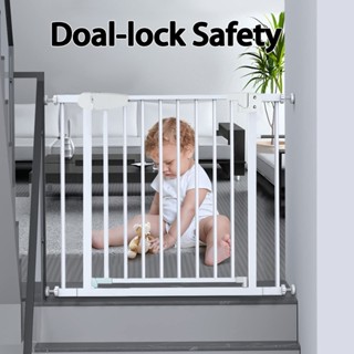 25.59”-86.22” Adjustable Safety Baby Gate Door Fence for Dog Baby Kids Pet Child Stair Barrier fence #6