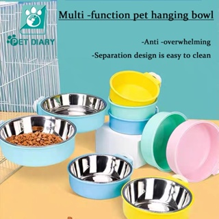Pet Cage Hanging Food Bowl Fixed Dog bowl Cat bowl Food Water Bowl rabbit bowl hanging bowl for dog