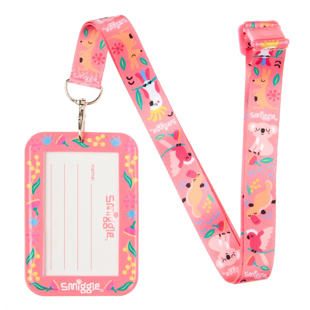 Smiggle Lil' Mates Junior Scented Bus Pass Lanyard (Pink) | Shopee ...