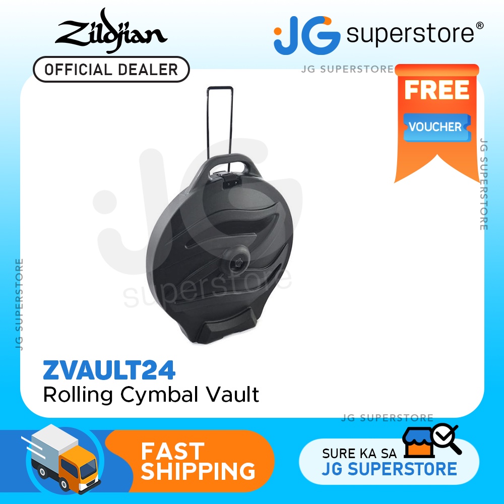 Zildjian 24" Rolling Cymbal Vault Hard Case w/ Interior Foam Padded
