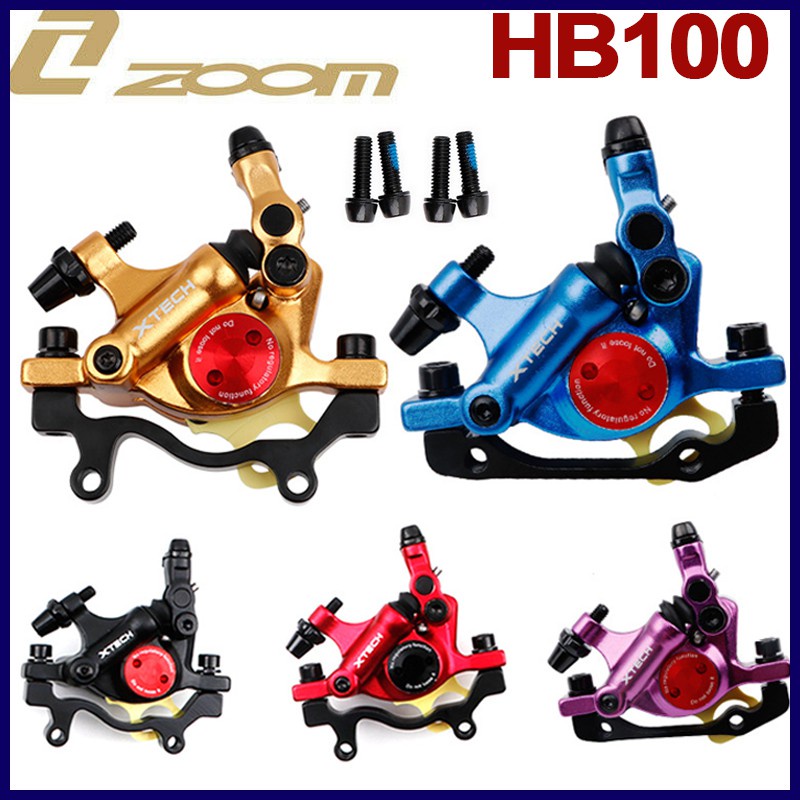 ZOOM XTECH HB100 MTB Line Pulling Hydraulic Disc Brake Calipers Front ...