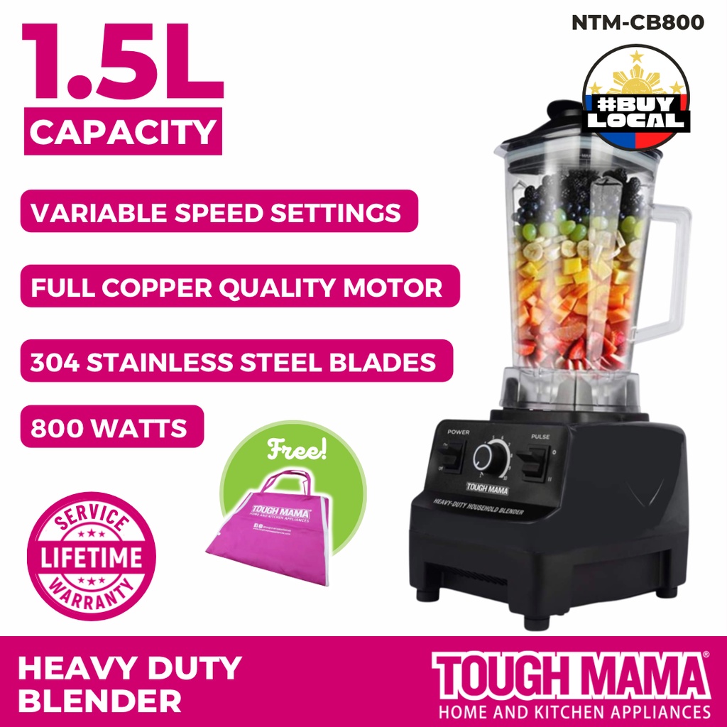 Tough Mama 1.5 Liters Blender Heavy Duty Household Blender NTMCB800