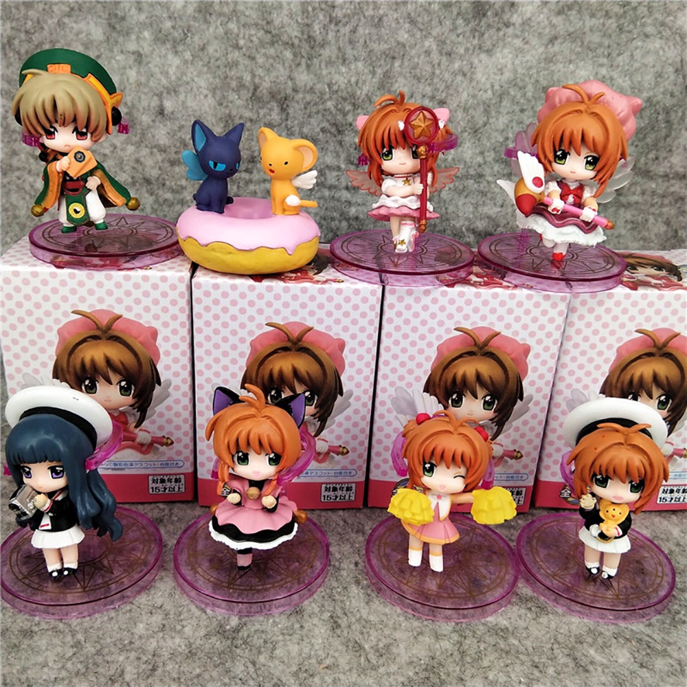 Random One Piece Cardcaptor Sakura anime Figurine Blind Box Cutetoys ...