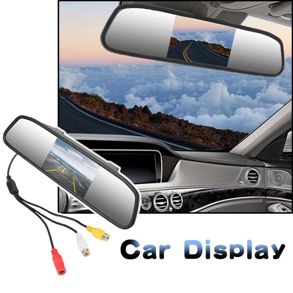 4.3/5 LCD TFT Mirror Screen Car Display Shopee Philippines