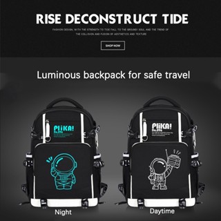 Luminous NASA Children School Bag for Boys Kids 3-6 Grades High capacity Waterproof Wear-resistant Backpack #3