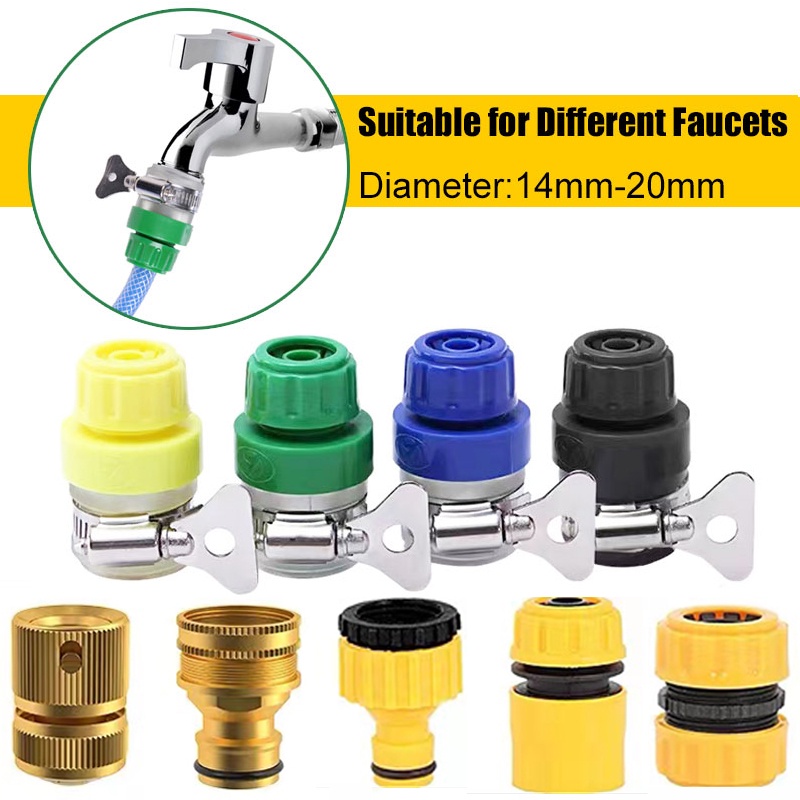 3 in 1 Set Universal Water Tap Hose Pipe Connector Fitting Quick