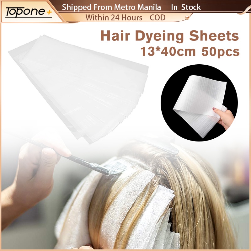 50pca Salon Hair Dye Paper Hair Dyeing Paper for Hairs Coloring Meche