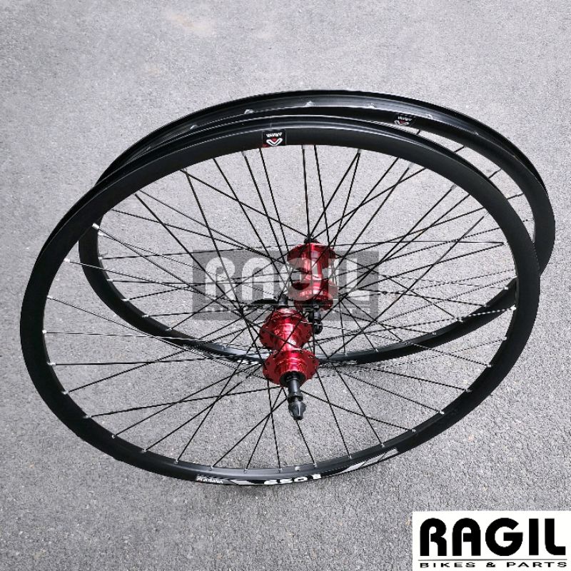 Wheelset Bike 27.5 ARAYA 650B DOUBLE WALL ALLOY 32 36 HOLE Fingers RIMS