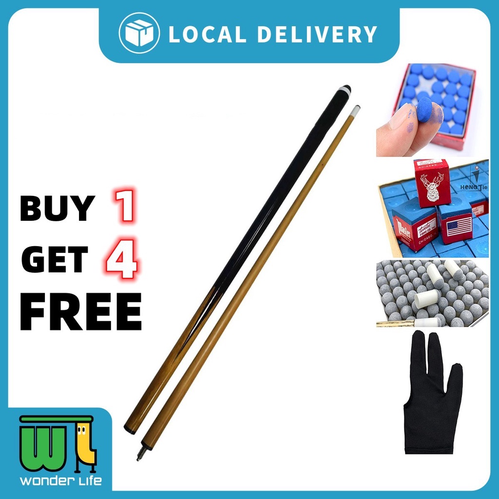 Foldable Wood Cue Pool Stick Snooker Billiards Sport Game HOT SALE Two