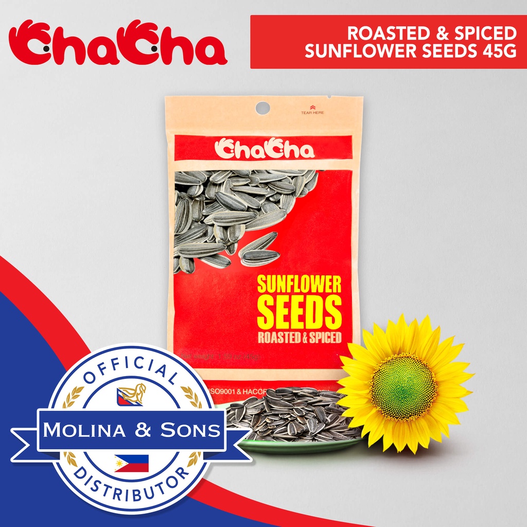 ChaCha Sunflower Seeds Spiced 45G Shopee Philippines