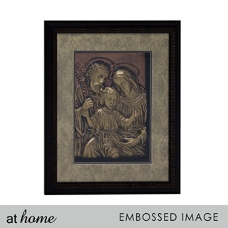 new in stock.At Home Holy Family Mother Mary Baby Jesus Christ Joseph 3D Wall Decoration Frame – Ho #1