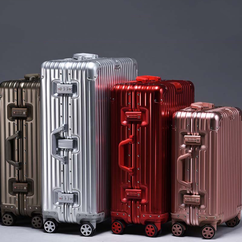 SGG all-aluminum-magnesium alloy luggage female 26-inch universal wheel ...