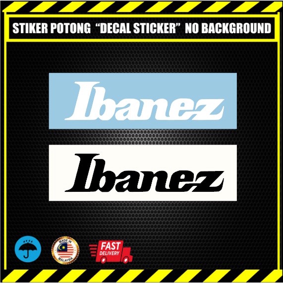 IBANEZ DECAL GUITAR STICKER. IBANEZ LOGO. ELECTRIC GUITAR. acoustic